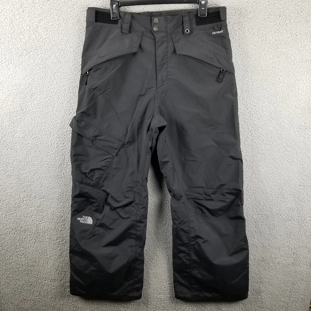 The North Face Hyvent Pants Men Medium Black Cargo Snow Ski Waterproof