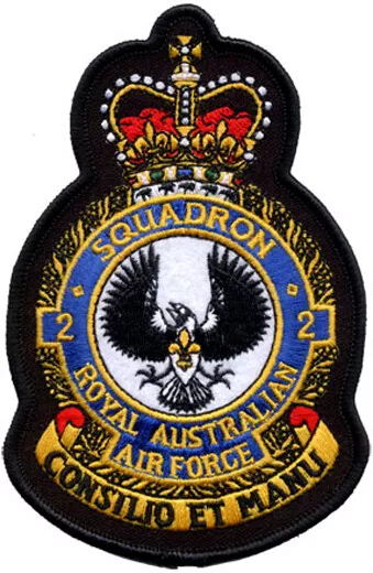 2 Squadron Crest RAAF Australian Air Force Patch Australia