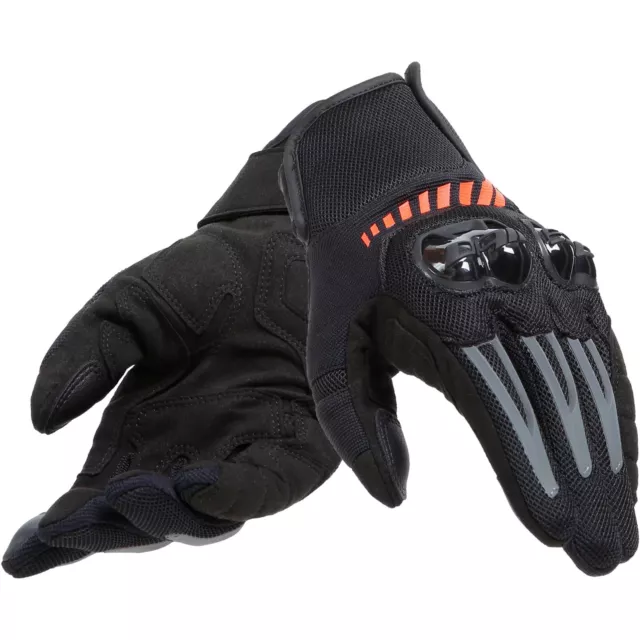 Sommer Motorrad Handschuhe XXL - Dainese Mig 3 Air Tex - schwarz-fluorot