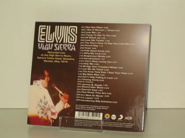 CD Elvis Presley:  High Sierra  (2010 FTD) 2