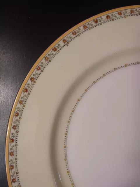 Vintage Meito China 9 3/4" GOLD TRIM  Dinner Plate - Hand Painted in Japan