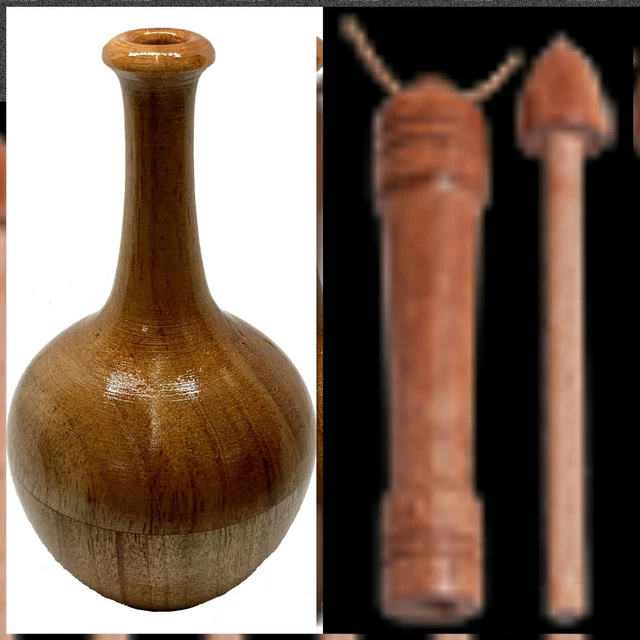 Jumbo Imp bottle  (Wood) & Snapper puzzle Collector's items for Magicians!