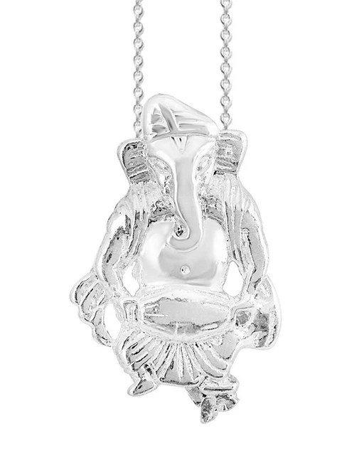 Indisch Traditionell Pure 92.5 Sterlingsilber Ganesh Ji Anhänger Für Unisex