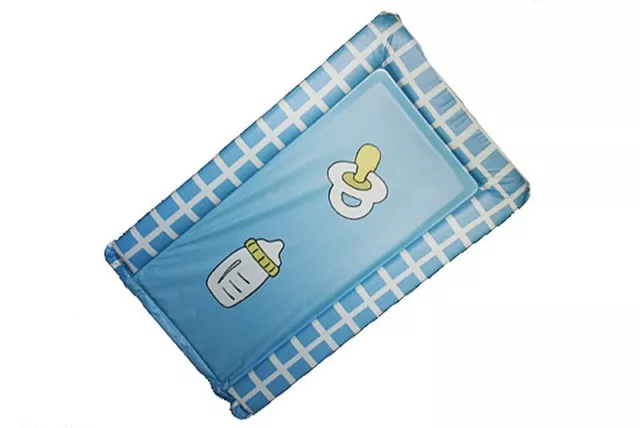 Baby changing mat Blue bottle design Nursery newborn childcare nappy cleaning