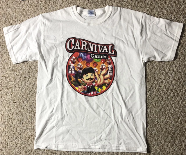 Carnival Games Shirt Youth Large Short Sleeve Video Games 2K Play Graphic Tee