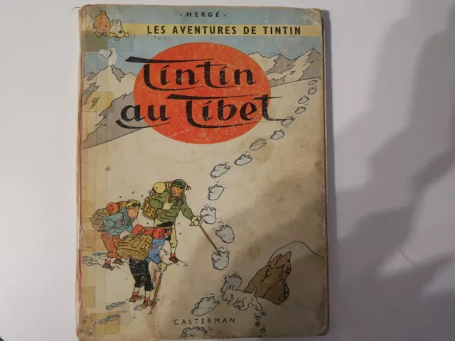 TINTIN AU TIBET - Edition originale 1960 - dos b29 + un exemplaire broché