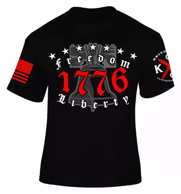 1776 T-Shirt I Patriot I Veteran I Liberty Bell I Freedom I America I Knives Out