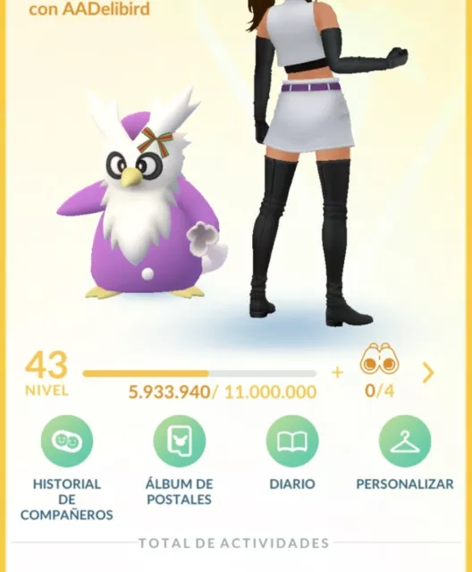 Cuenta Pokémon Go Nivel 43 ✨220 Shiny✨ 79 Legendarios 65 💯