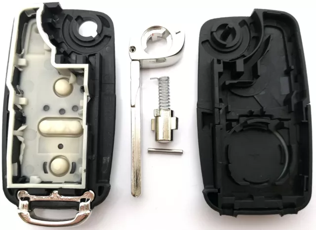 3Tasten Ersatz Klappschlüssel Fernbedienung Gehäuse Schlüssel für VW Skoda Seat 3