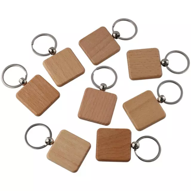 wooden square keychain blanks square wood keychain wooden keychain  wood crafts