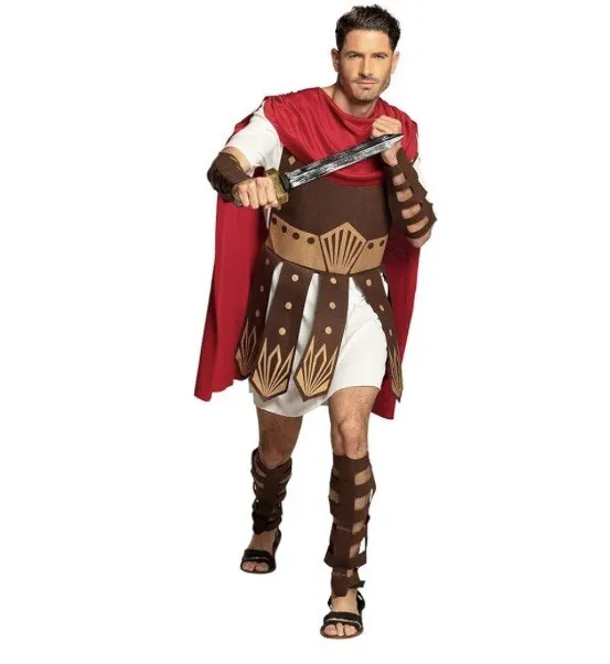 Roman Centurion Costume Mens Gladiator Soldier Warrior Ancient Adult Fancy Dress