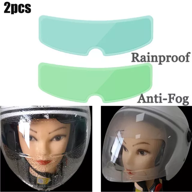 Pellicola antipioggia e antiappannamento per visiera lente trasparente casco mot
