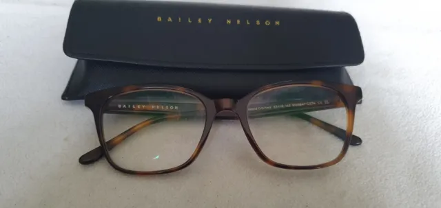 Bailey Nelson brown tortoiseshell glasses frames. With case.