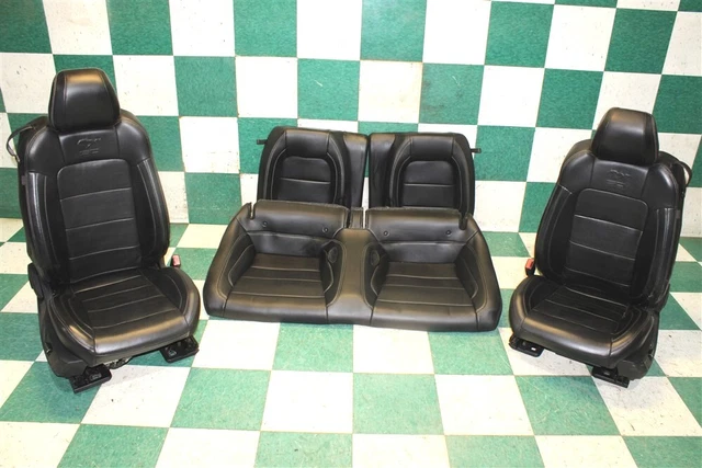 15' Mustang GT Coupe 50th Ann Black Leather OEM Power Heat Cool Buckets Backseat