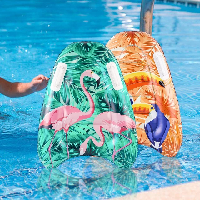 Planche De Natation Triangulaire EVA Bleue - Float Pour Enfants Et Adultes, Aide à La Nage Avec Poignées Ergonomiques