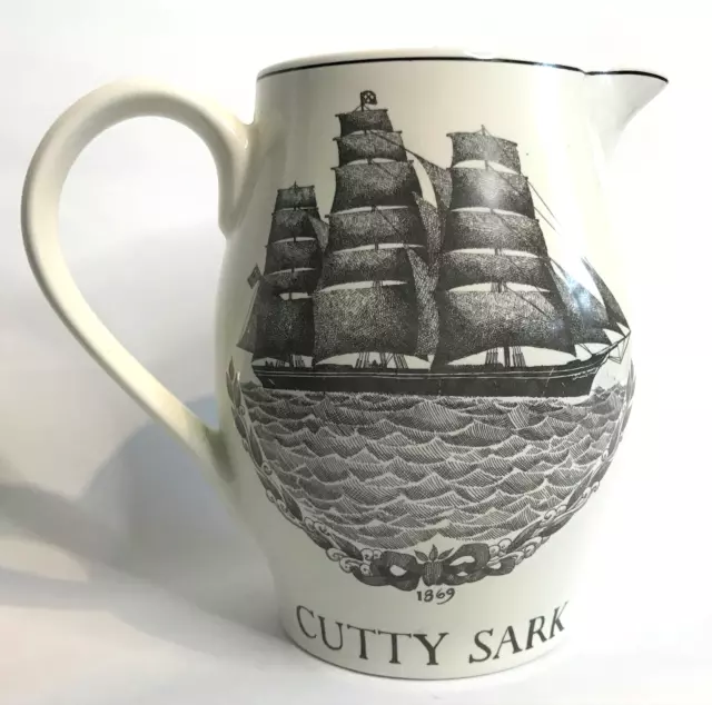 Vintage 1986 Cutty Sark Pub Jug Captain John Willis/Old White Hat Mancave Pub