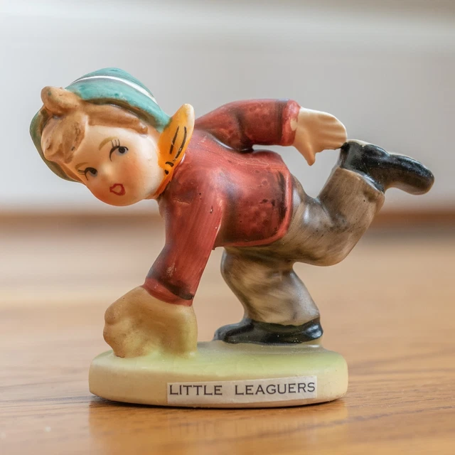 LITTLE LEAGUERS BASEBALL Boy - Royal Crown Figurine Porcelain Child