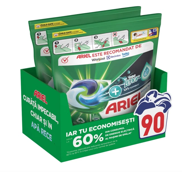 Lot De 3 Boîtes Ariel Grandiose Couleurs - 63 Capsules Pods - Détachant Pour Machine