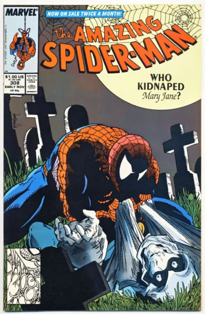 AMAZING SPIDER-MAN #308 F, McFarlane, Direct, Marvel Comics 1988 Stock Image