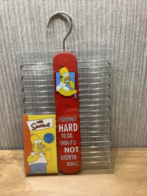 The Simpsons Tie Tidy Rare Retro Tie Rack Hanger Unusual Gift NEW