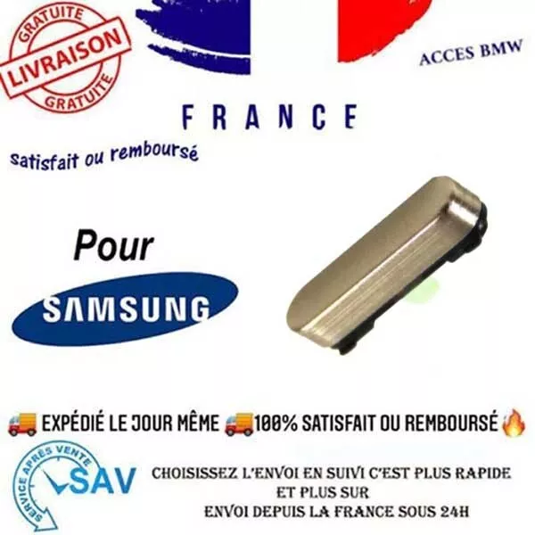 Bouton On/Off Premium Ambre Titane pour Samsung Galaxy S24 Ultra 5G S928