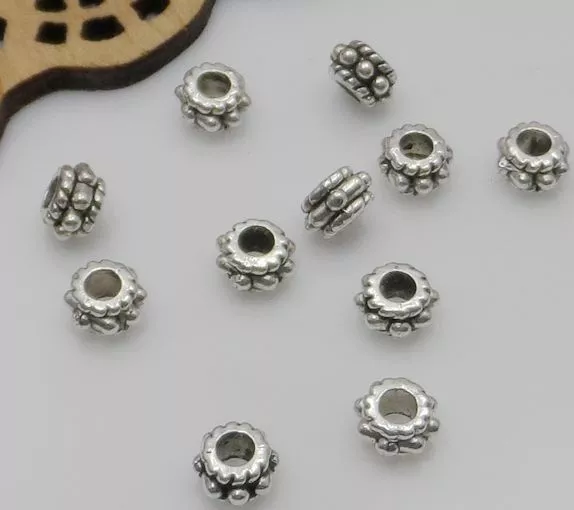 Free Ship 1000Pcs Tibetan Silver Spacer Beads For Jewelry Making DIY 3x5mm