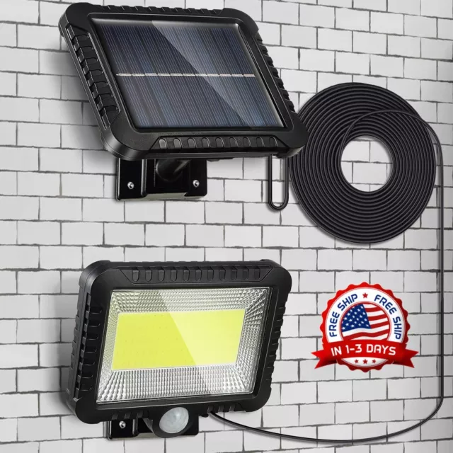2x 1000W Lampara Solar Luces De Calle LED Con Sensor Para Exterior Patio  Jardin