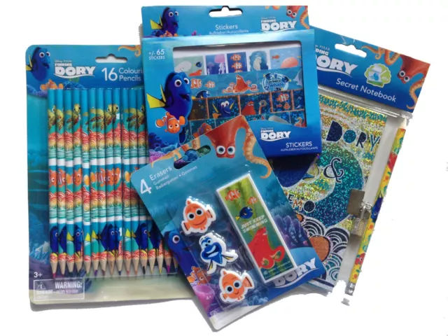 FINDING DORY Kinder Kinder Geburtstag Party Taschen Spielzeug vorgefüllte stationäre Packungen 3