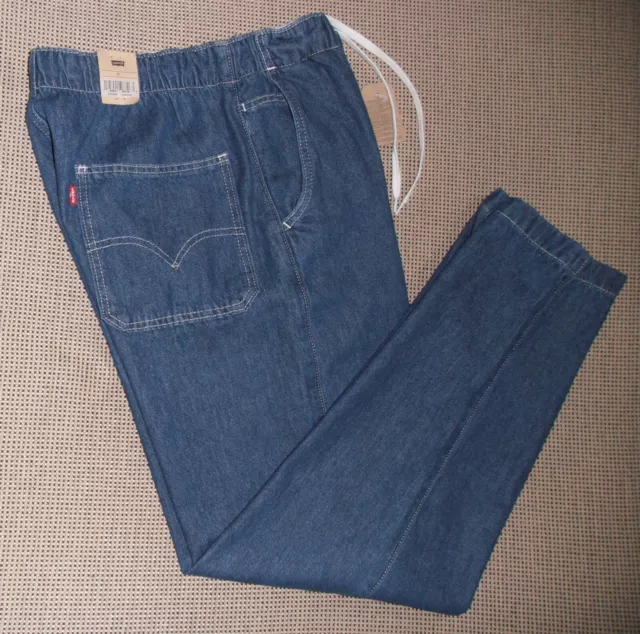 Men's LEVI'S Drawstring Stay Loose Boxer Taper Hemp Jeans MSRP $69.50 NWT Size M