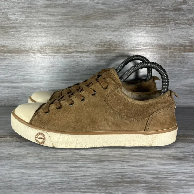 Ugg Evera  Women’s Suede Chestnut, Low Top Lace Up Sneakers Size 8