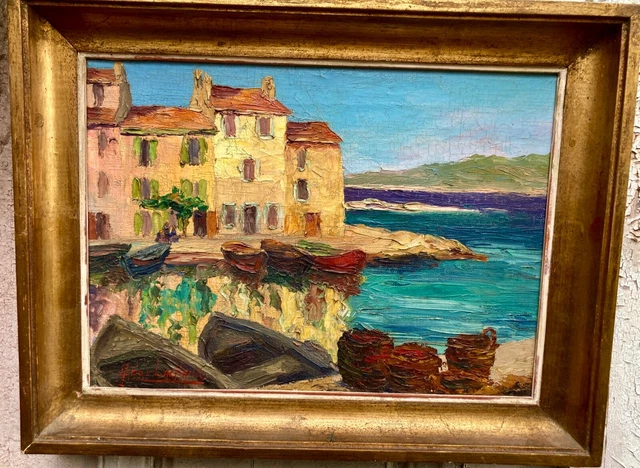 Tableau Original Huile Sur Toile - Jacques Voyet - Jeune Fille - Encadré - Signé