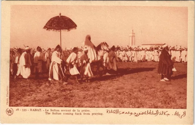 CPA AK MOROCCO RABAT The Sultan Returns from Flanders Prayer (38157)