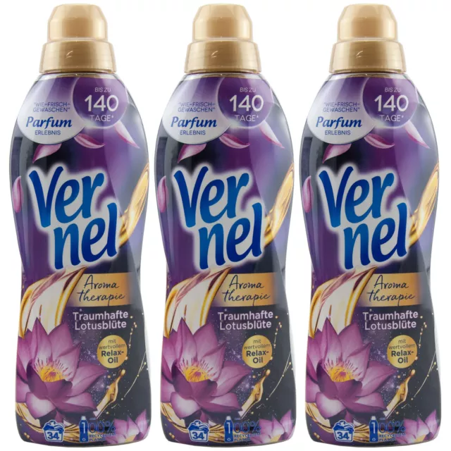Magnificent Lotus 3x 850ml Vernel Softener for 102WL Up to 140 Days Fresh