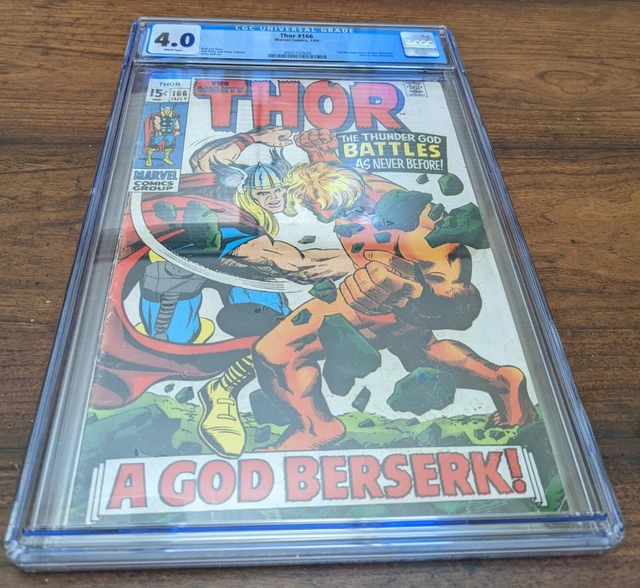 Thor #166 CGC 4.0 White Pages 2nd HIM (Adam Warlock)! Stan Lee + Jack Kirby