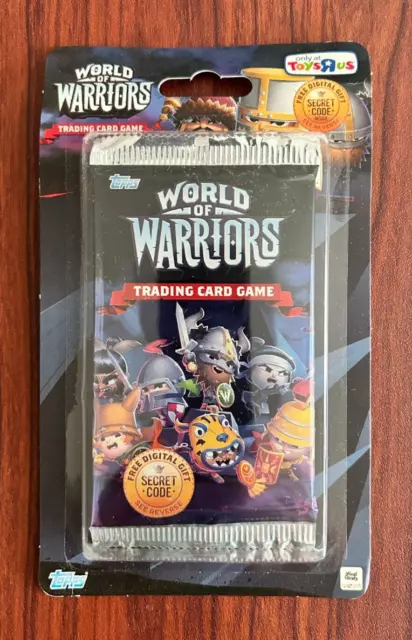 Lot of 4 - 2015 Topps World Of Warriors TCG Trading Cards Blister Pack Toys R Us 2