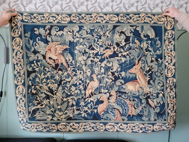 Tapisserie Murale Médiévale – Les Vendanges – French Tapestries, Fait Main (occasion)