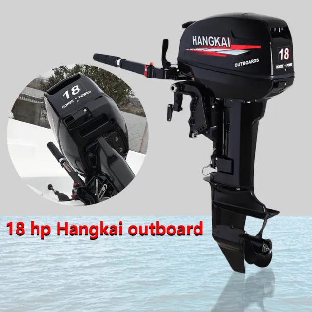 2-Stroke 18HP Outboard Motor Short Shaft Engine Boat Inflatable Boat Heavy-Duty