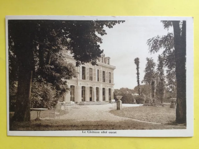 cpa 95 - CHATEAU VIEUX de GROSLAY HÔTEL RESTAURANT PENSION Le Château Côté Ouest