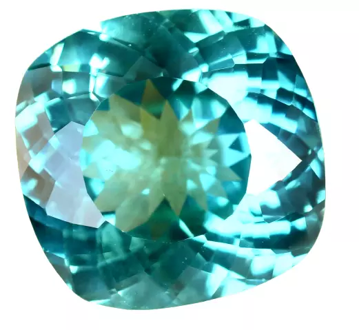 50 Ct Natural Ceylon Bi-Color  Parti Sapphire Certified CushionCut LooseGemstone