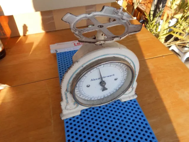 Alte Alexanderwerk Küchenwaage Emaille Waage bis 10kg