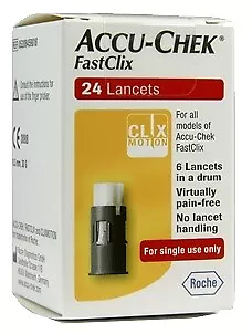 Accu-Chek FastClix 24 Lancets. Hygienic, Virtually Pain Free.