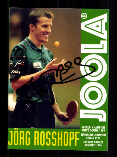 Jörg Rosskopf Autogrammkarte Tischtennis Original Signiert +A 228247