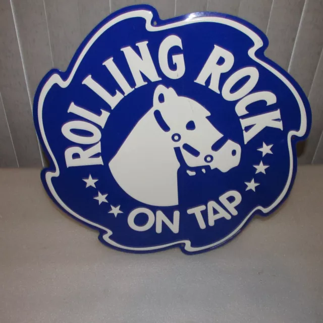 Rolling Rock ON TAP BEER SIGN premium Beer Latrobe Brewing Co. 1995