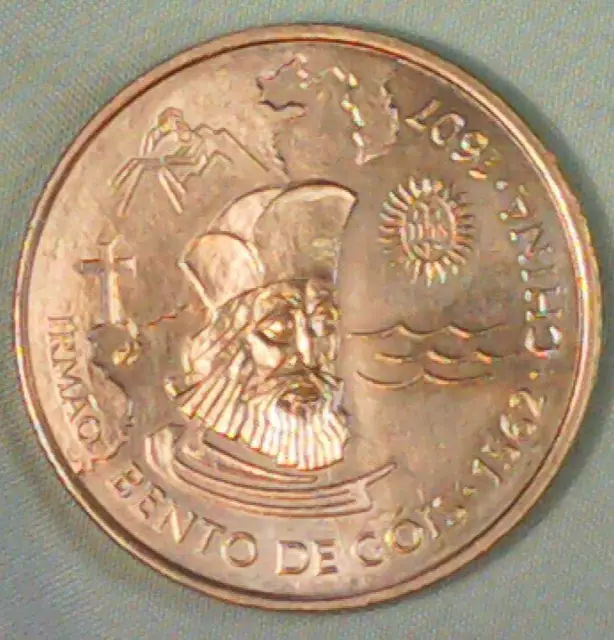 1997 Portugal 200 Escudos Bento De Gois - Unc Cond - Free Us / $12.50 World Ship
