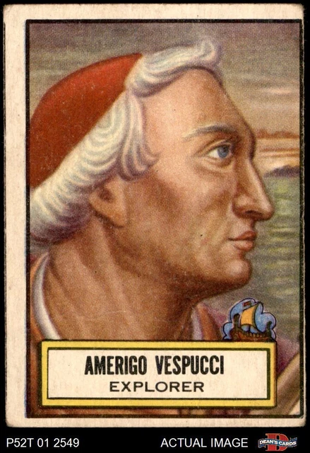 1952 Topps Look 'N See #118 Amerigo Vespucci SHORT-PRINT 2 - GOOD P52T 01 2549