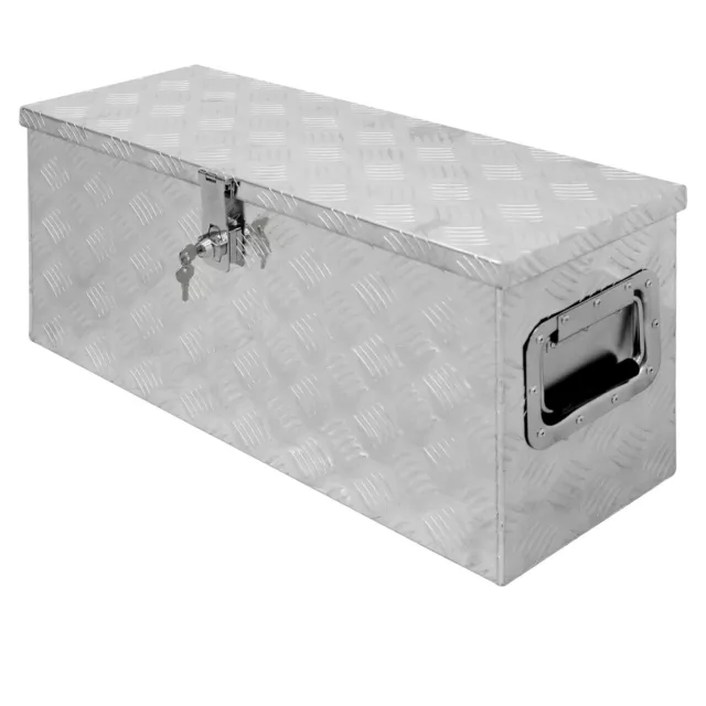 Caja de herramientas aluminio cajón almacenamiento maletín transporte 73x24x32cm