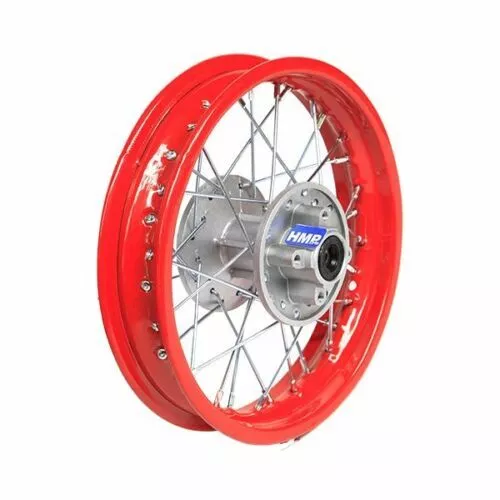 HMParts Pit Bike Dirt Cross Cerchione Posteriore Acciaio - 12 Pollici