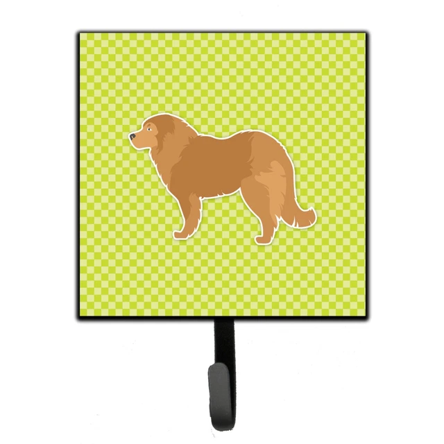 "Caroline's Treasures Caucasian Shepherd Dog Checkerboard Green Leash or Key ...