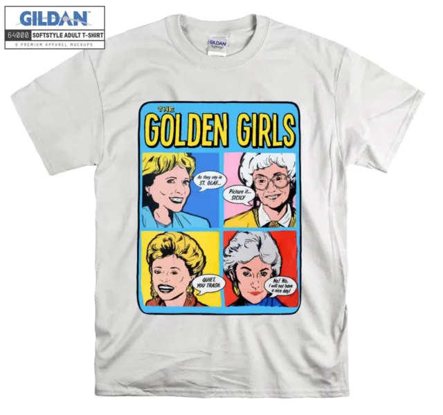 The Golden Girls Caricature Funny T-shirt T shirt Men Women Unisex Tshirt 6093