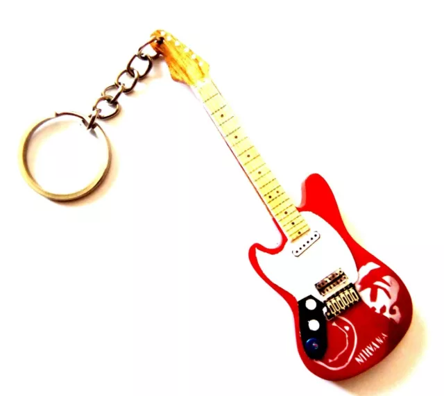 FENDER MUSTANG Nirvana Porte-Clés - Guitare Keychain - Guitarra Llavero